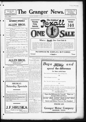 The Granger News. (Granger, Tex.), Vol. 31, No. 45, Ed. 1 Thursday, October 7, 1926