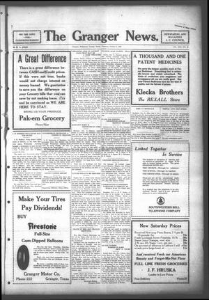 The Granger News. (Granger, Tex.), Vol. 30, No. 46, Ed. 1 Thursday, October 8, 1925