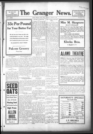 The Granger News. (Granger, Tex.), Vol. 30, No. 40, Ed. 1 Thursday, August 27, 1925
