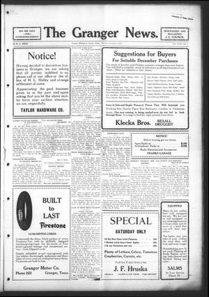 The Granger News. (Granger, Tex.), Vol. 31, No. 02, Ed. 1 Thursday, December 3, 1925
