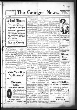 The Granger News. (Granger, Tex.), Vol. 30, No. 45, Ed. 1 Thursday, October 1, 1925