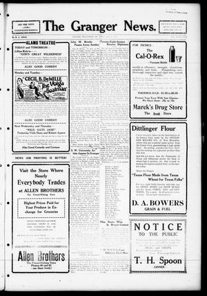 The Granger News. (Granger, Tex.), Vol. 32, No. 25, Ed. 1 Thursday, May 26, 1927