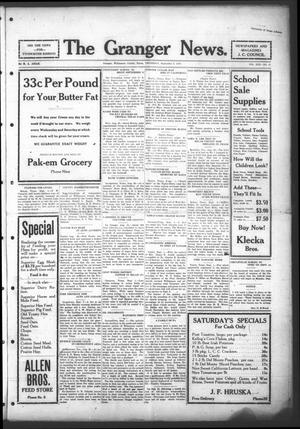 Primary view of object titled 'The Granger News. (Granger, Tex.), Vol. 30, No. 41, Ed. 1 Thursday, September 3, 1925'.