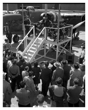 [Major Ralph P. Thompson During a Visit to Convair's Fort Worth Plant]