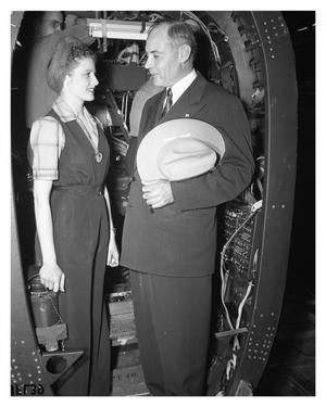 [Florence B. Kelly and With Governor Coke R. Stevenson]