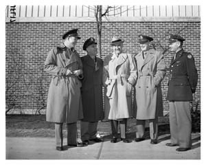 [Amon Carter on tour with four WWII Generals]