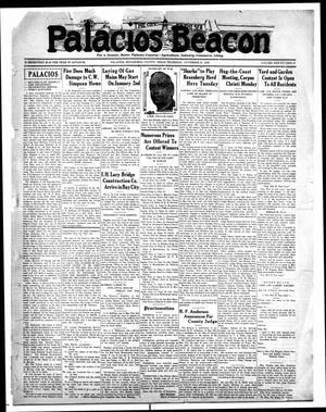 Primary view of object titled 'Palacios Beacon (Palacios, Tex.), Vol. 22, No. 47, Ed. 1 Thursday, November 21, 1929'.