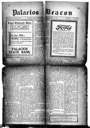 Palacios Beacon (Palacios, Tex.), Vol. 10, No. 32, Ed. 1 Friday, August 30, 1918