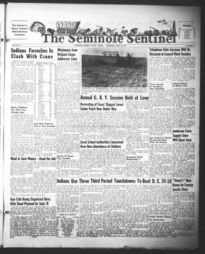Primary view of object titled 'The Seminole Sentinel (Seminole, Tex.), Vol. 45, No. 42, Ed. 1 Thursday, September 18, 1952'.