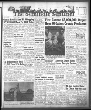 Primary view of object titled 'The Seminole Sentinel (Seminole, Tex.), Vol. 50, No. 33, Ed. 1 Thursday, July 11, 1957'.