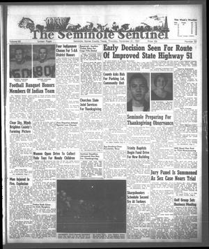 Primary view of object titled 'The Seminole Sentinel (Seminole, Tex.), Vol. 50, No. 52, Ed. 1 Thursday, November 21, 1957'.
