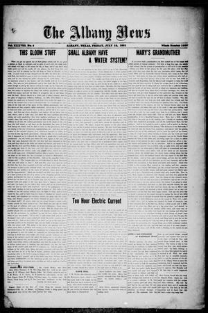 The Albany News (Albany, Tex.), Vol. 38, No. 4, Ed. 1 Friday, July 15, 1921