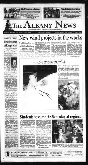 Primary view of object titled 'The Albany News (Albany, Tex.), Vol. 131, No. 35, Ed. 1 Thursday, April 12, 2007'.