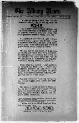The Albany News. (Albany, Tex.), Vol. 15, No. [16], Ed. 1 Friday, August 5, 1898