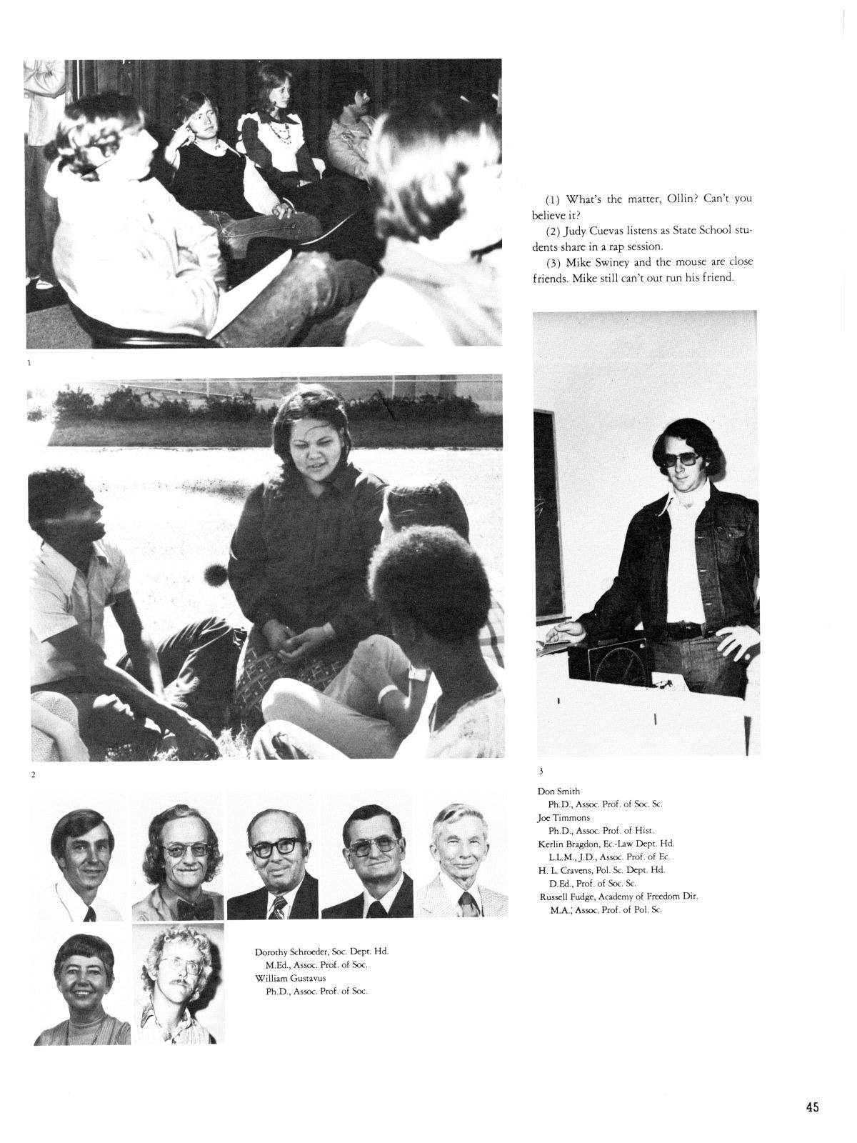 The Lasso, Yearbook of Howard Payne University, 1976
                                                
                                                    45
                                                