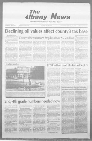 Primary view of object titled 'The Albany News (Albany, Tex.), Vol. 120, No. 9, Ed. 1 Thursday, August 3, 1995'.