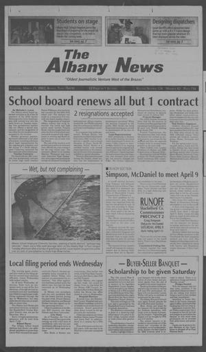 Primary view of object titled 'The Albany News (Albany, Tex.), Vol. 126, No. 42, Ed. 1 Thursday, March 21, 2002'.