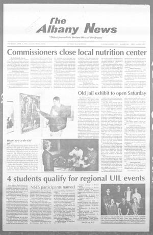 Primary view of object titled 'The Albany News (Albany, Tex.), Vol. 119, No. 44, Ed. 1 Thursday, April 6, 1995'.
