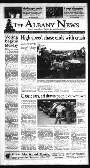 Primary view of object titled 'The Albany News (Albany, Tex.), Vol. 131, No. 42, Ed. 1 Thursday, April 26, 2007'.