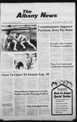 The Albany News (Albany, Tex.), Vol. 107, No. 8, Ed. 1 Thursday, August 12, 1982