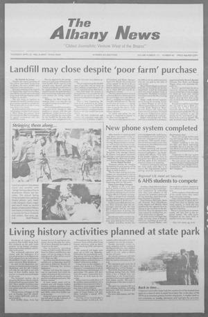 The Albany News (Albany, Tex.), Vol. 117, No. 46, Ed. 1 Thursday, April 22, 1993