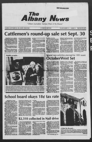 The Albany News (Albany, Tex.), Vol. 116, No. 16, Ed. 1 Thursday, September 26, 1991