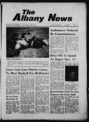 The Albany News (Albany, Tex.), Vol. 102, No. 21, Ed. 1 Wednesday, November 16, 1977