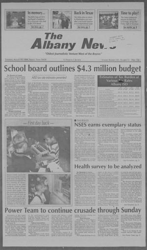 The Albany News (Albany, Tex.), Vol. 124, No. 12, Ed. 1 Thursday, August 19, 1999