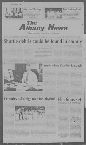 Primary view of object titled 'The Albany News (Albany, Tex.), Vol. 127, No. 36, Ed. 1 Thursday, February 13, 2003'.