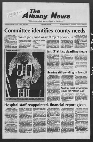 The Albany News (Albany, Tex.), Vol. 115, No. 33, Ed. 1 Thursday, January 24, 1991