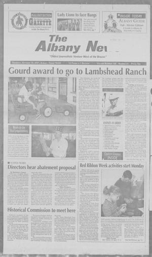 Primary view of object titled 'The Albany News (Albany, Tex.), Vol. 128, No. 21, Ed. 1 Thursday, October 18, 2001'.