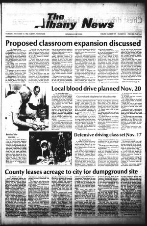 The Albany News (Albany, Tex.), Vol. 109, No. 22, Ed. 1 Thursday, November 15, 1984