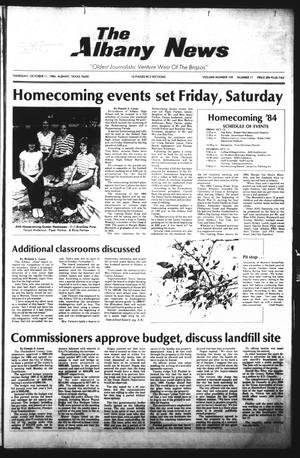 The Albany News (Albany, Tex.), Vol. 109, No. 17, Ed. 1 Thursday, October 11, 1984
