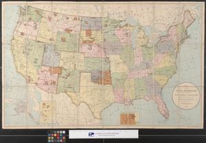 Primary view of object titled 'Map showing Indian Reservations within the limits of the United States'.
