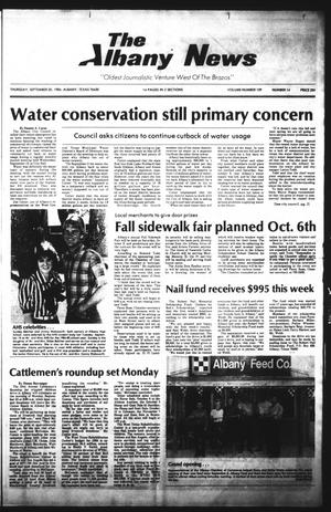 The Albany News (Albany, Tex.), Vol. 109, No. 14, Ed. 1 Thursday, September 20, 1984