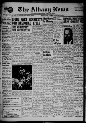 The Albany News (Albany, Tex.), Vol. 80, No. 13, Ed. 1 Thursday, November 28, 1963