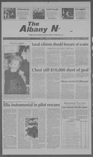 Primary view of The Albany News (Albany, Tex.), Vol. 124, No. 23, Ed. 1 Thursday, November 4, 1999