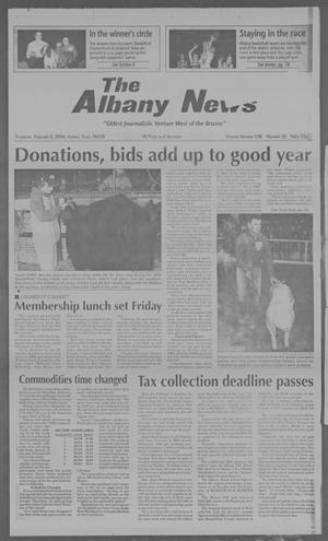 Primary view of object titled 'The Albany News (Albany, Tex.), Vol. 128, No. 35, Ed. 1 Thursday, February 5, 2004'.