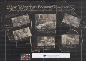 Star Telegram Economy Endurance, Automobile Racing, 1920s