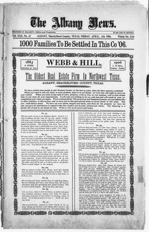 The Albany News. (Albany, Tex.), Vol. 22, No. 42, Ed. 1 Friday, April 6, 1906
