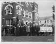 Thumbnail image of item number 1 in: '[The First Methodist Church and members during their 100th anniversary.]'.