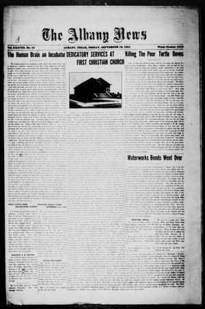 The Albany News (Albany, Tex.), Vol. 38, No. 13, Ed. 1 Friday, September 16, 1921