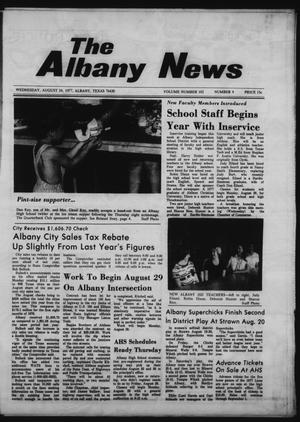 Primary view of object titled 'The Albany News (Albany, Tex.), Vol. 102, No. 9, Ed. 1 Wednesday, August 24, 1977'.