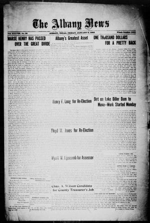 The Albany News (Albany, Tex.), Vol. 38, No. 28, Ed. 1 Friday, January 6, 1922