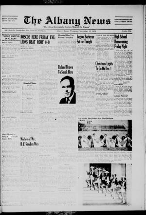 The Albany News (Albany, Tex.), Vol. 71, No. 9, Ed. 1 Thursday, November 11, 1954