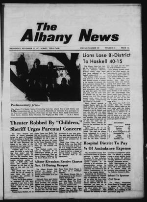 The Albany News (Albany, Tex.), Vol. 102, No. 22, Ed. 1 Wednesday, November 23, 1977