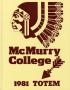 Primary view of The Totem, Yearbook of McMurry College, 1981