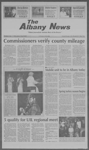 Primary view of object titled 'The Albany News (Albany, Tex.), Vol. 123, No. 44, Ed. 1 Thursday, April 1, 1999'.