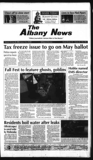 Primary view of object titled 'The Albany News (Albany, Tex.), Vol. 131, No. 22, Ed. 1 Thursday, October 26, 2006'.