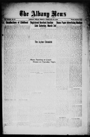 The Albany News (Albany, Tex.), Vol. 39, No. 33, Ed. 1 Friday, February 23, 1923